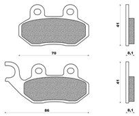 Set Pads Front NEWFREN FD219BE SYM SYMPHONY 125 (09)