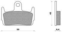 Set Pads Front NEWFREN with Kevlar FD224BKS KYMCO HEROISM 150 (95)