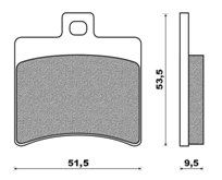 Σετ τακάκια πίσω με ενίσχυση kevlar NEWFREN FD267Be για APRILIA SCARABEO 125 (04-06)