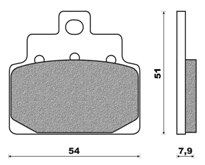 Set Pads Front NEWFREN FD271BE APRILIA SCARABEO 100 4T (01-04)