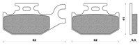 Set Pads NEWFREN FD301BKS with Kevlar UH BURGMAN 125-200 (07)