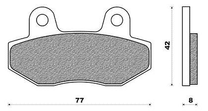Front Brake Pads FD358 KYMCO SPIKE 100/110/125