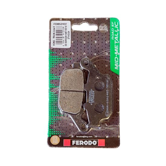 Rear Brake Pads Ferodo Eco-Friction Honda Transalp 400/600/650/700
