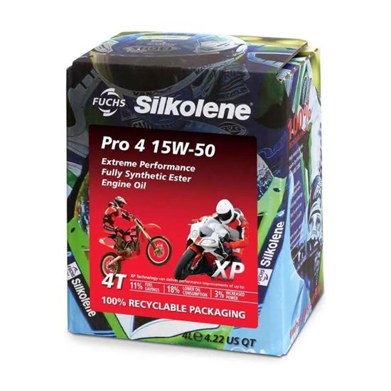 Λάδι Συνθετικό Silkolene Pro 4 15W-50 XP 4 Λίτρα