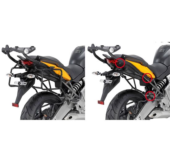 Βάσεις για πλαϊνές βαλίτσες GIVI για KAWASAKI Versys (10-13) PLR450