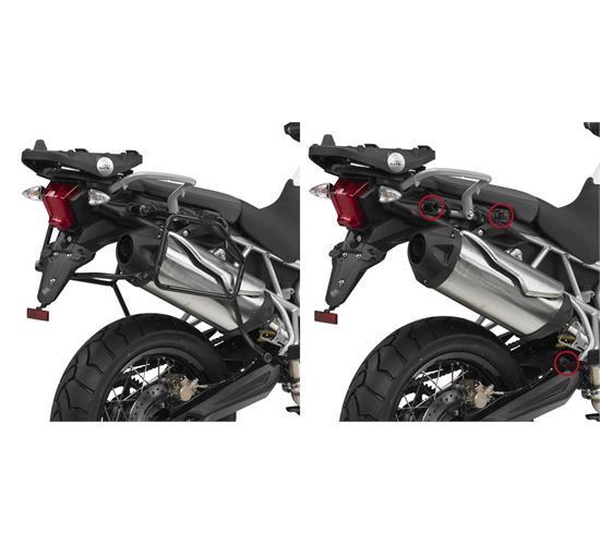 Βάσεις για πλαϊνές βαλίτσες GIVI για TRIUMPH Tiger 800 / XC (11-12) PLR6401