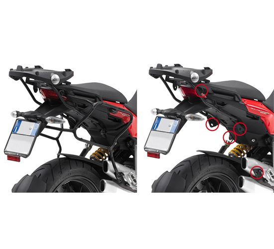Holder for side bags GIVI DUCATI Multistrada 1200 PLXR312