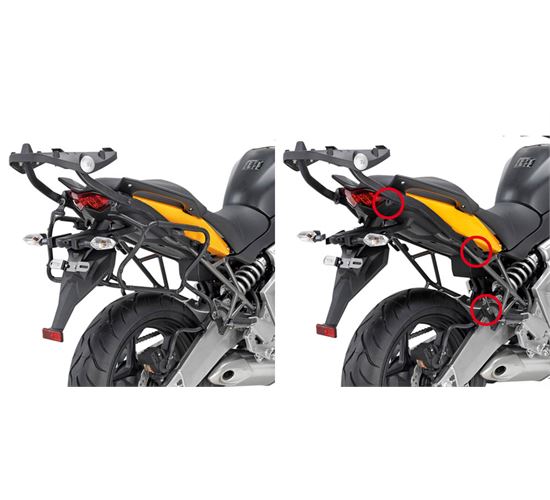 Βάσεις για πλαϊνές βαλίτσες GIVI για KAWASAKI Versys (10-13) PLXR450