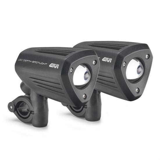 Σετ Προβολάκια GIVI S312 LED Αλουμινίου Μαύρα