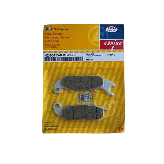 ASPIRA Front Brake Pads Honda PCX 125 18-20 Piaggio Medley 125/150