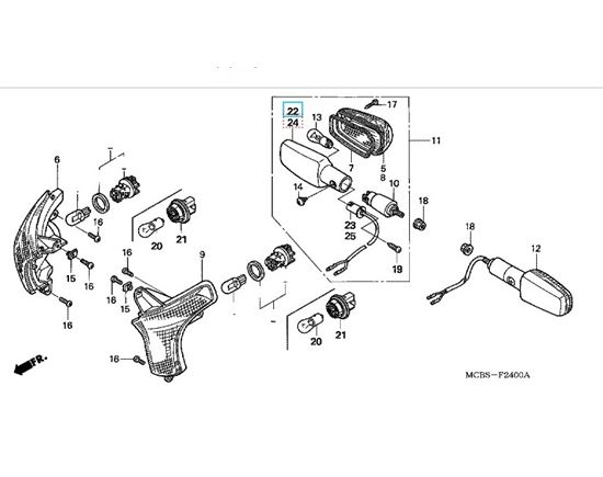 Turn Signal Varadero 1000, Transalp 650