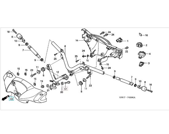 HONDA INNOVA 125 2003-2005 Front Cover
