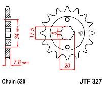 Γρανάζι εμπρόσθιο JT JTF327.13 Δόντια HONDA NSR125 CRF150-230 XL-XR250 XL125 VARADERO KYMCO MXER-MCU
