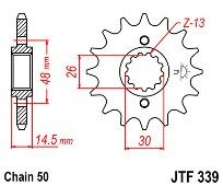 Front Sprocket JT JTF339 18 Teeth HONDA CB750 CBX-4 CB1300