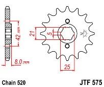 Γρανάζι JT Εμπρός JTF575 14-15 Δόντια YAMAHA TT250-350-600 XT600