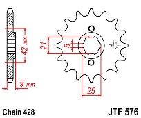 Front Sprocket JT JTF576 19 Teeth YAMAHAYamaha XT350 C N/S/T/U/W/A/B/D/E/F/G/H/J/K/L/M