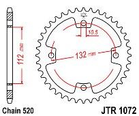 Rear sprocket JT R1072 38 Teeth