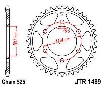 Γρανάζι πίσω JT JTR1489 39-40 Δόντια