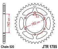 Γρανάζι πίσω JT JTR1785 48 Δόντια