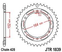Γρανάζι πίσω JT JTR1839 55 Δόντια
