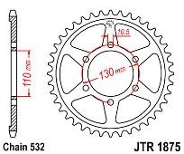 Γρανάζι πίσω JT JTR1875 48 Δόντια
