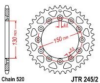 Γρανάζι πίσω JT JTR245/2 43 Δόντια