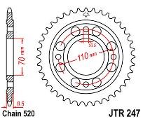 Γρανάζι πίσω JT JTR247 36 Δόντια
