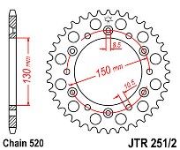 Rear sprocket JT JTR251/2 50 Teeth