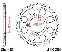 Γρανάζι JT Πίσω JTR284 48 Δόντια