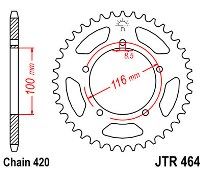 Γρανάζι JT Πίσω JTT464 50 Δόντια Τιτανίου