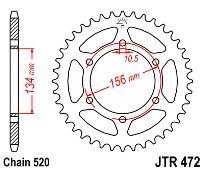 Γρανάζι JT Πίσω JTR472 41 Δόντια
