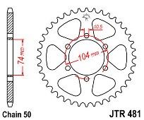 Γρανάζι JT Πίσω JTR481 40 Δόντια