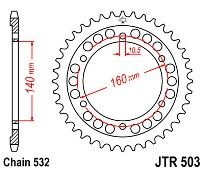 Γρανάζι JT Πίσω JTR503 45 Δόντια