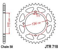 Γρανάζι JT Πίσω JTR718 46 Δόντια