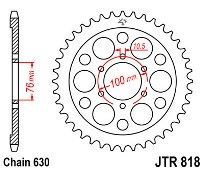 Rear sprocket JTR818 42 Teeth