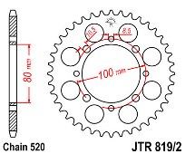 Rear sprocket JTR819/2 41 Teeth