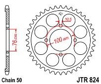 Γρανάζι JT Πίσω JTR824 46 Δόντια