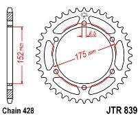 Rear sprocket JTR839 55 Teeth