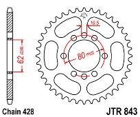 Γρανάζι JT Πίσω JTR843 49 Δόντια