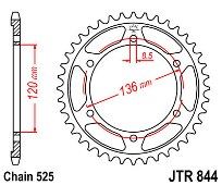 Γρανάζι JT Πίσω JTR844 44 Δόντια