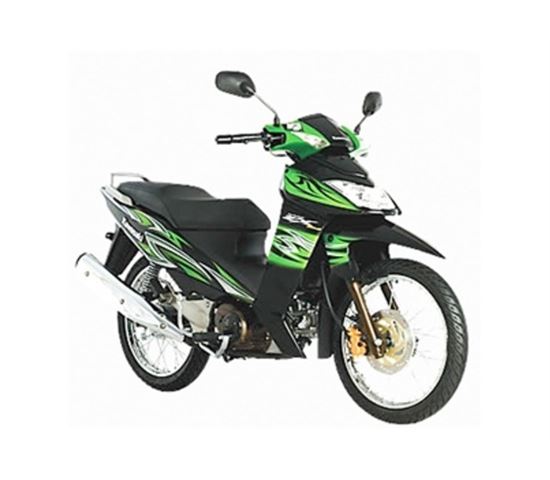 Σετ γνήσια πλαστικά κουστούμι μαυρο KAWASAKI ZX130