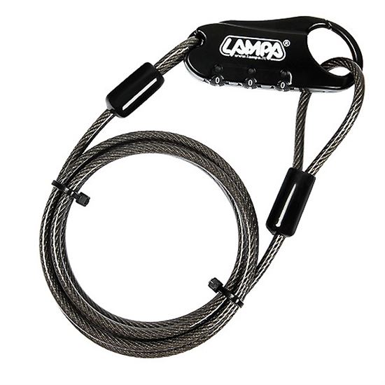 Lampa Portex Combination Lock With Security Cable