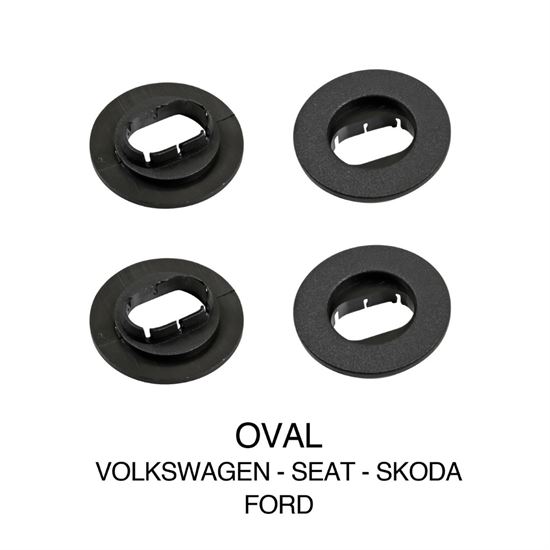 Lampa Mat fixing clips, 4 pcs set - Oval - Volkswagen, Seat, Skoda, Ford