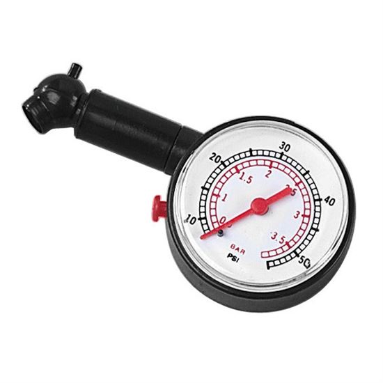 Plastic tire pressure gauge for motorcycle