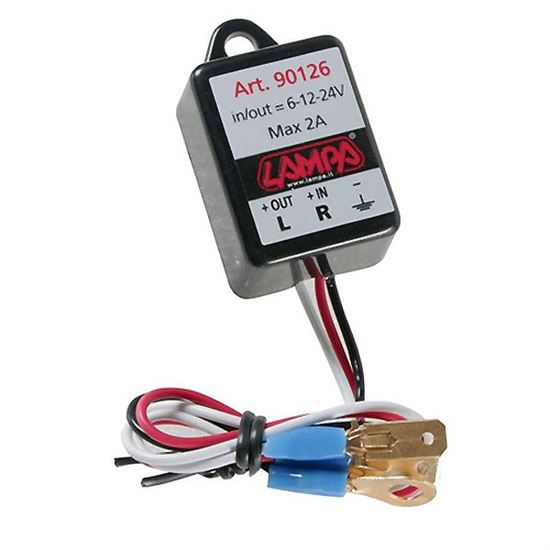 90126 LAMPA Electronic flasher device for Led indicators 6/12/24V