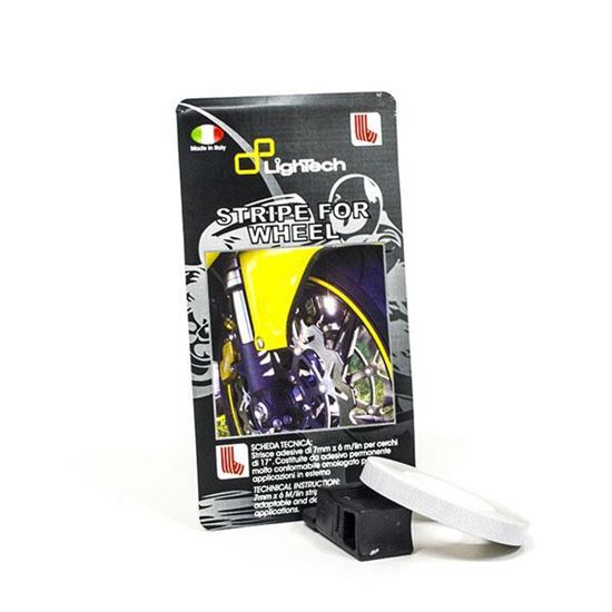 LIGHTECH Racing Wheel Sticker White