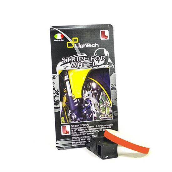 Wheel Sticker LIGHTECH Racing Orange