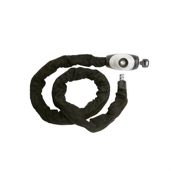 Μotorx motorcycle anti-theft chain lock with padlock, 140cm length, black