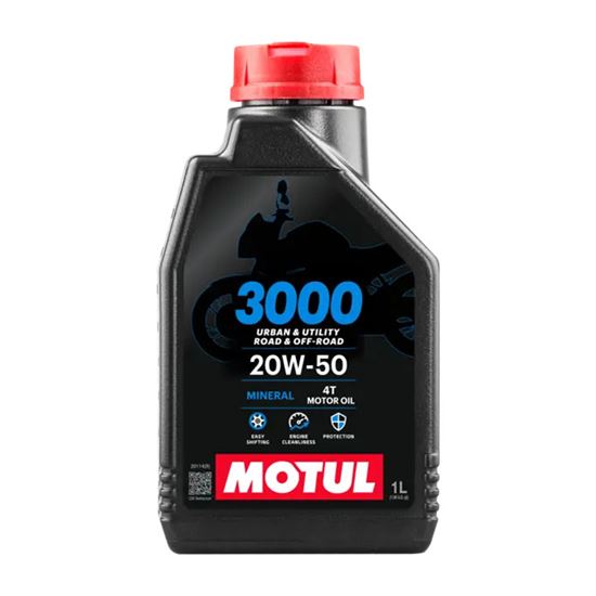 Oil for motorcycle (mineral) MOTUL 4T 3000 20W-50 MA2 1L