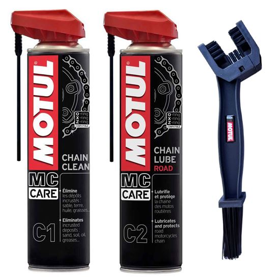 Motul Chain Care Kit With Lampa Chain Brush